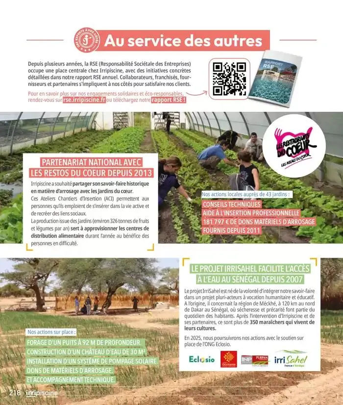 Les plaisir de l'eau Piscine,Spa,Arrosage du 10 mars au 31 décembre 2025 - Catalogue page 218