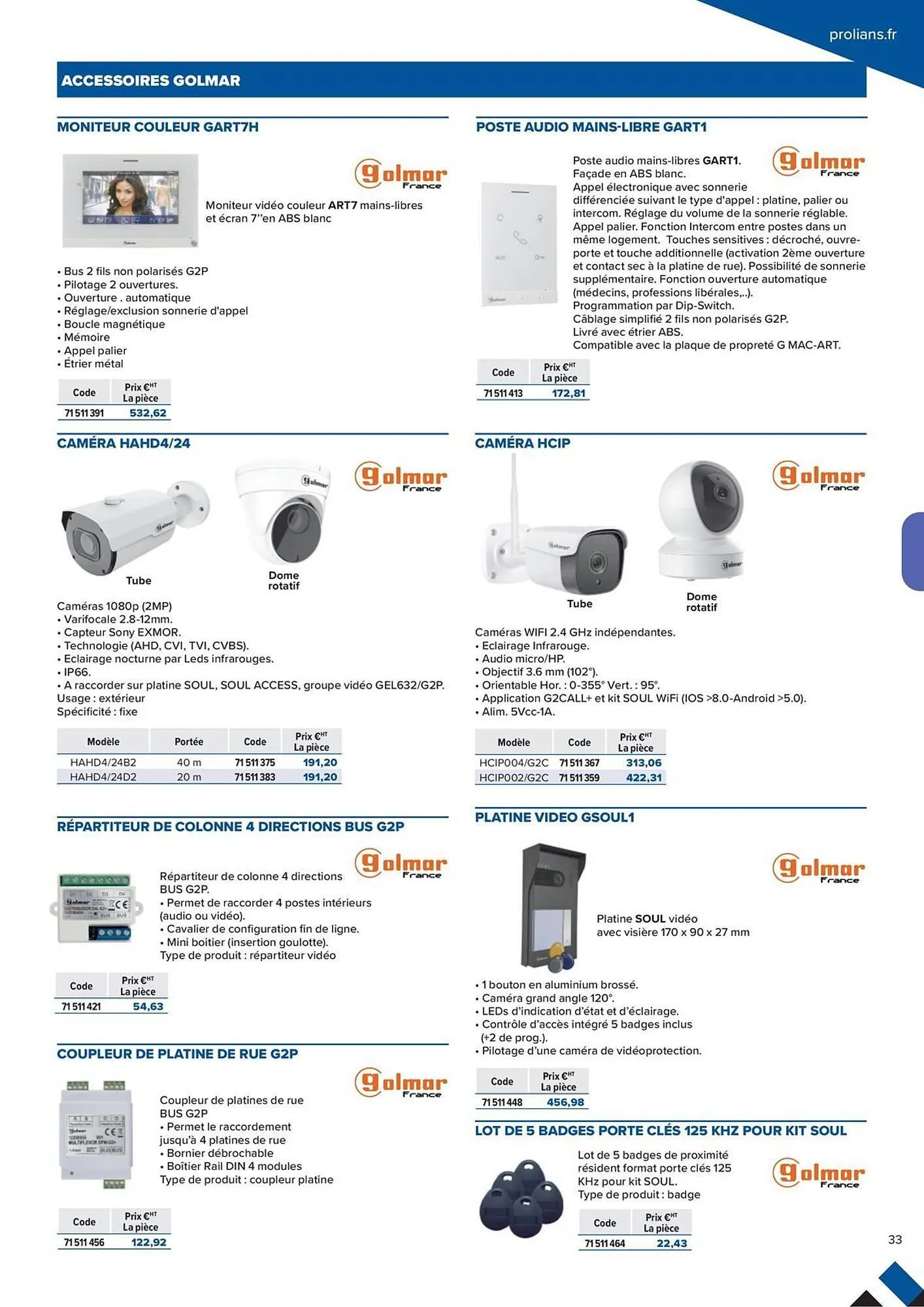 Catalogue Prolians du 2 octobre au 31 décembre 2025 - Catalogue page 33