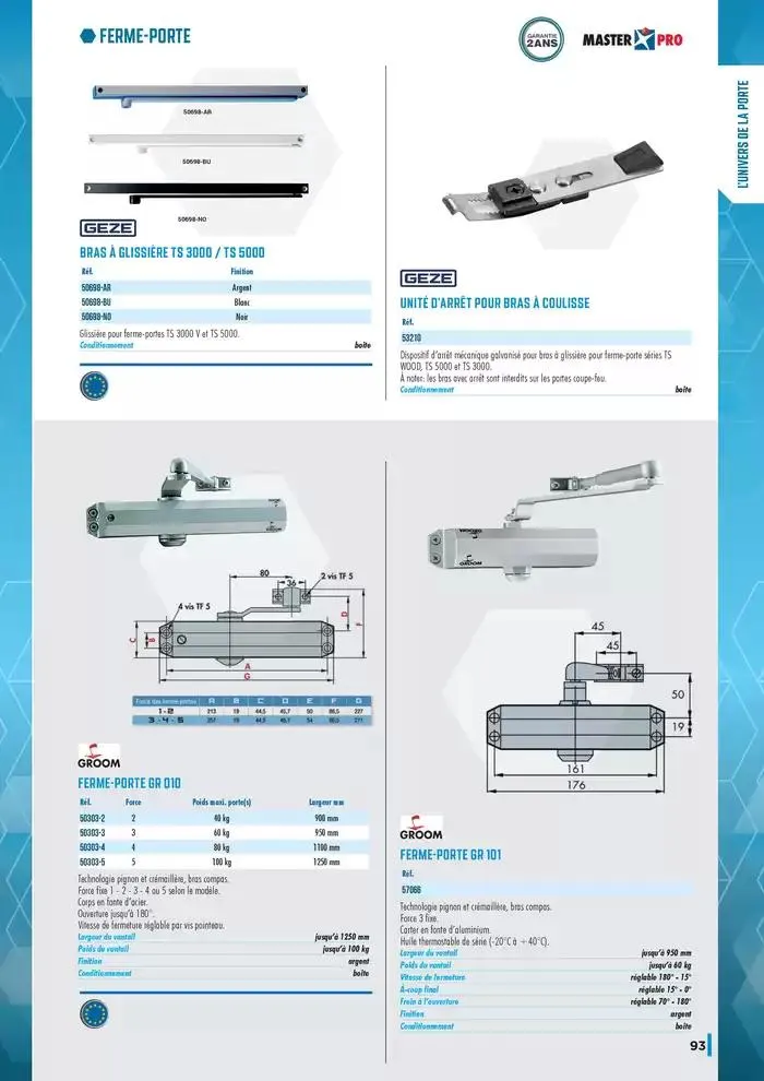 Guide Quincaillerie Serrurerie 2025 - 2026 du 1 avril au 1 avril 2026 - Catalogue page 95