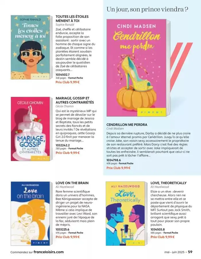 Mai - Juin 2025 du 30 avril au 30 juin 2025 - Catalogue page 59