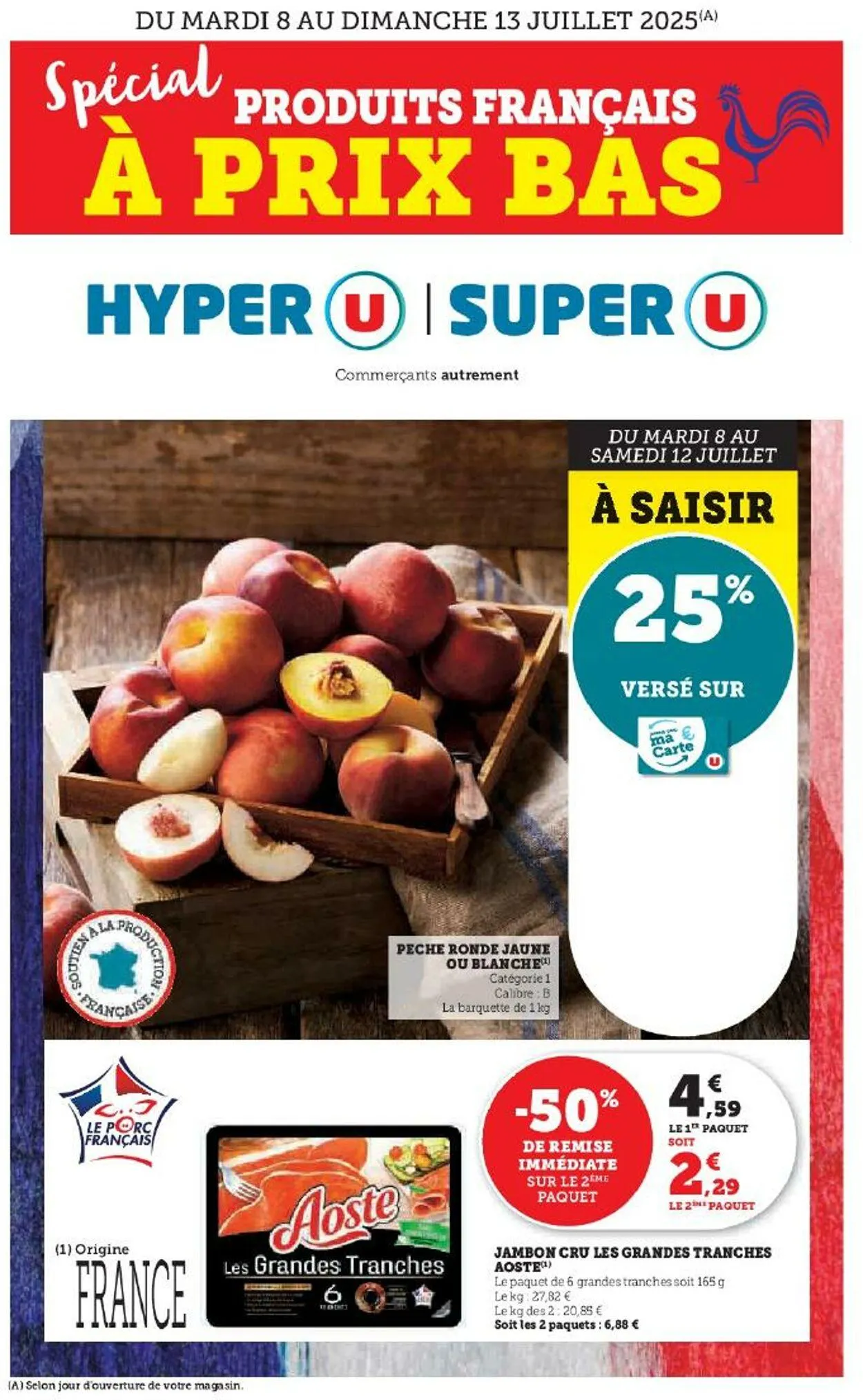 Hyper U du 3 juillet au 17 juillet 2025 - Catalogue page 1