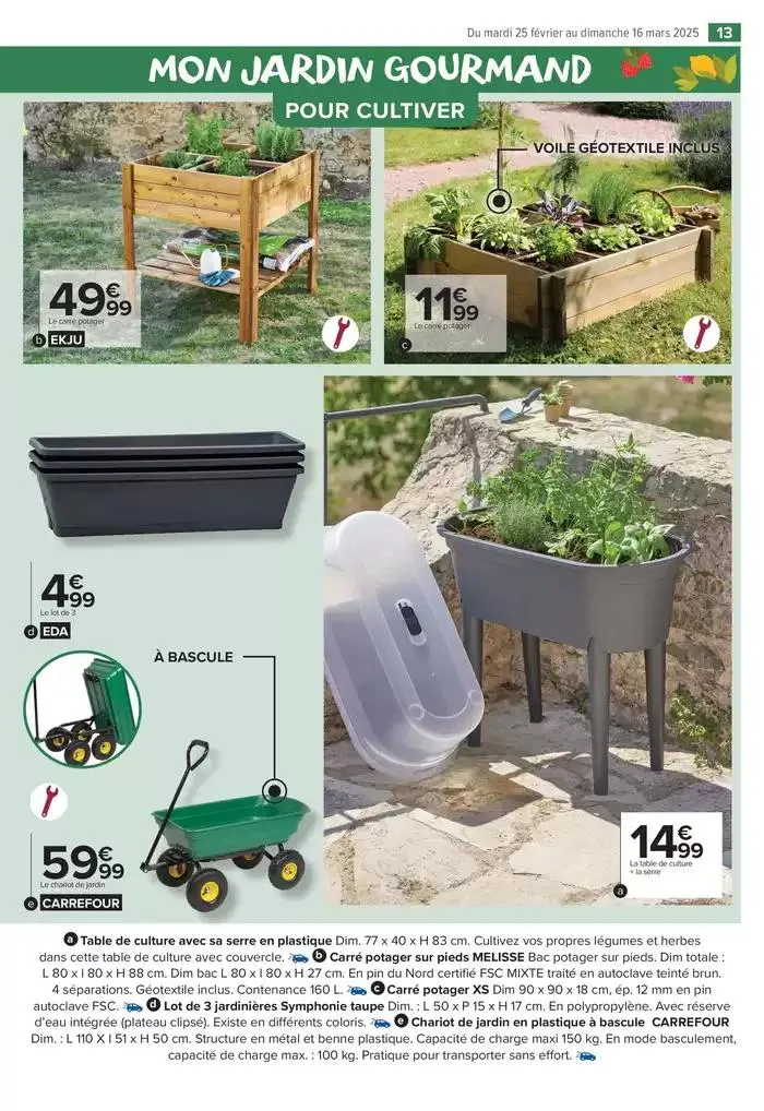PROFITER ENFIN DE SON JARDIN du 25 février au 16 mars 2025 - Catalogue page 13