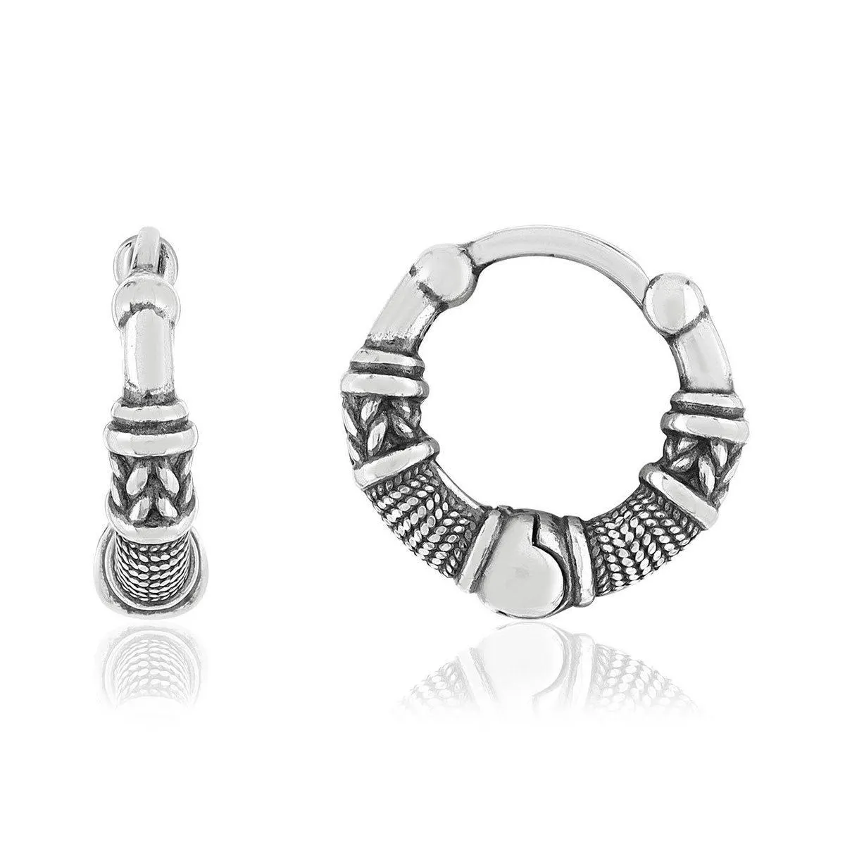 Créole à l'unité argent 925