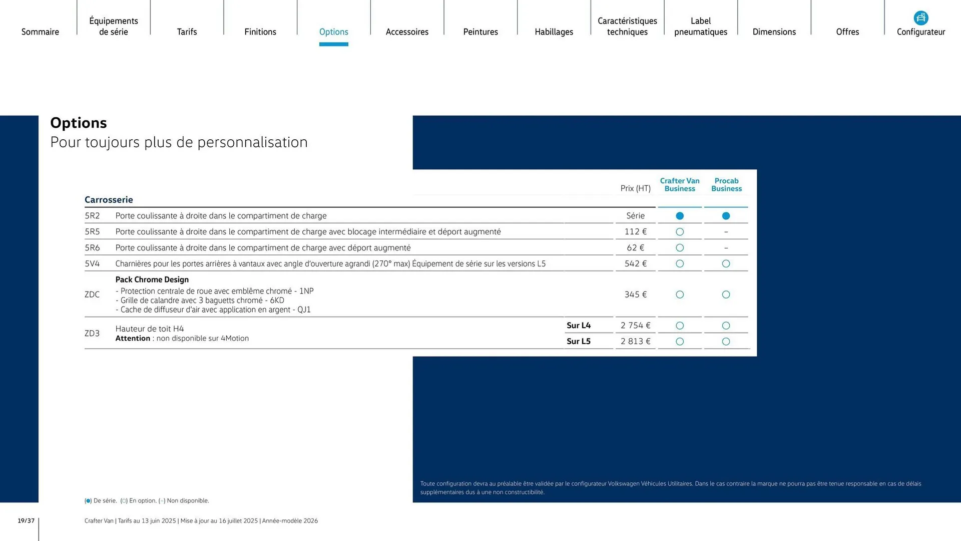 Catalogue Volkswagen du 7 août au 31 mars 2026 - Catalogue page 19