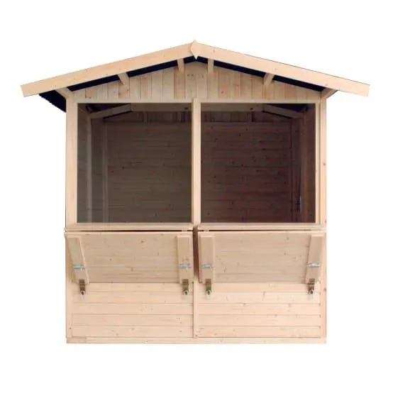 Maison de jardin en bois, Étal de marché en bois H232x253x263 cm/4 m2 - M149 TIMBELA