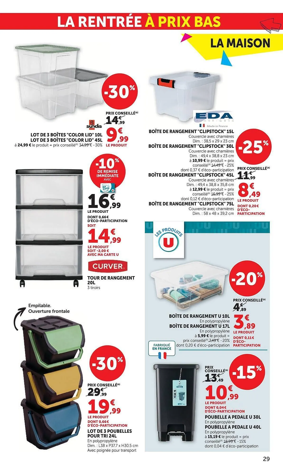 Catalogue Super U du 7 juillet au 9 août 2026 - Catalogue page 29