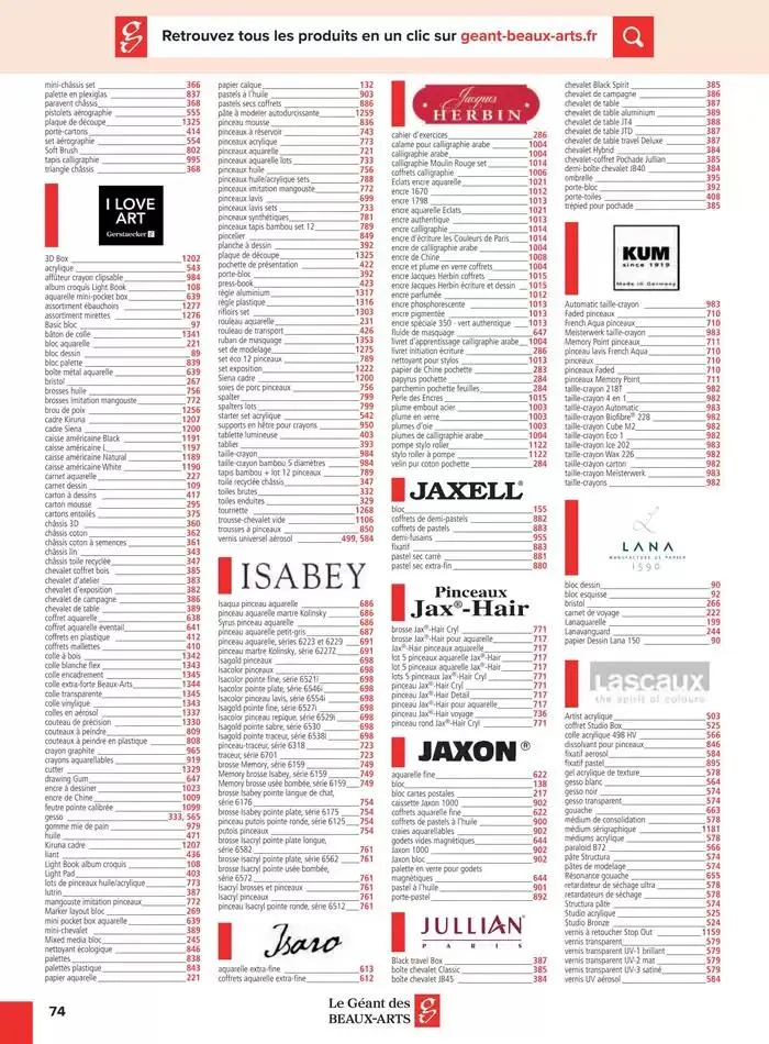 Catalogue Le Géant des Beaux-Arts du 6 janvier au 31 décembre 2025 - Catalogue page 172