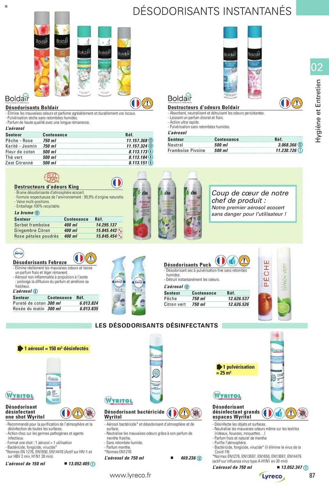 Catalogue Lyreco du 15 mai au 31 décembre 2023 - Catalogue page 87