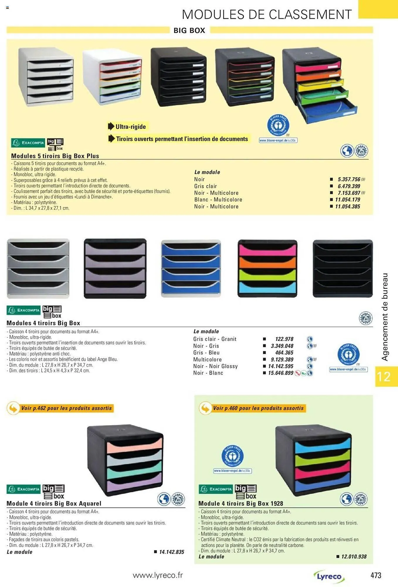 Catalogue Lyreco du 15 mai au 31 décembre 2023 - Catalogue page 473