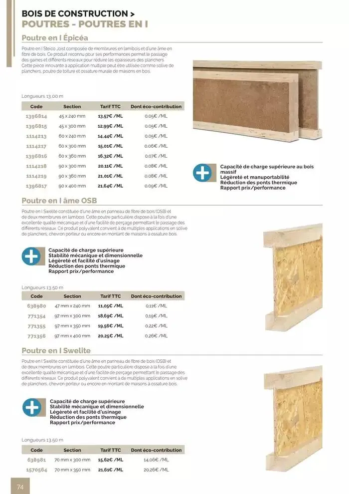 BOIS PANNEAUX 2025 2026 du 30 avril au 31 décembre 2026 - Catalogue page 74