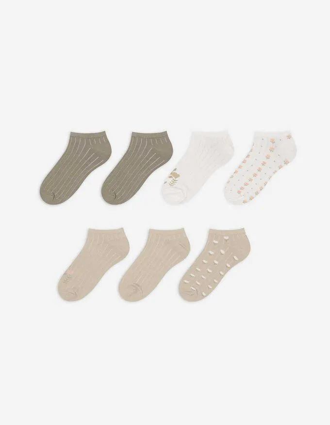 Calze sneakers - Confezione da 7 pezzi
