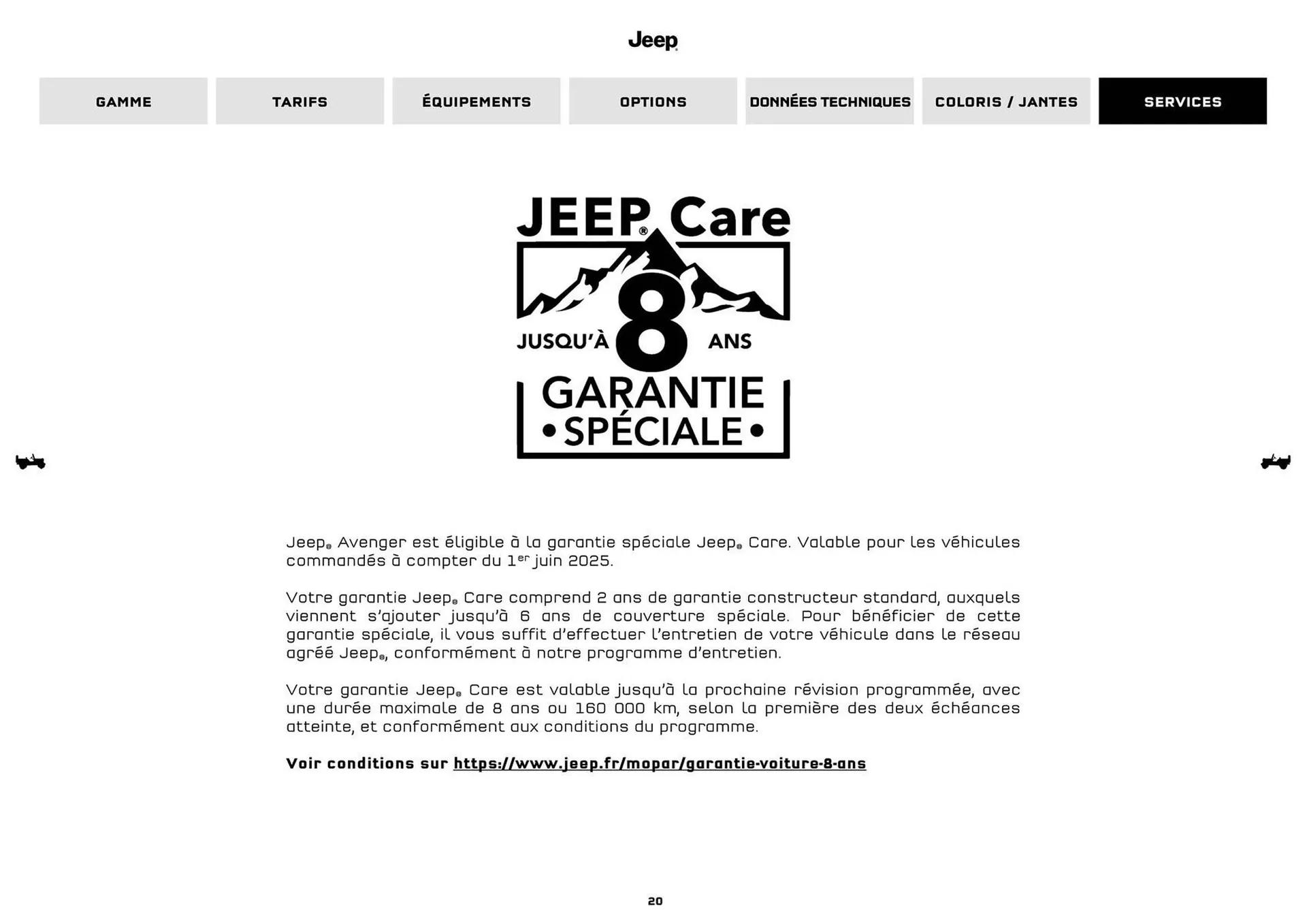 Catalogue Jeep du 8 septembre au 30 septembre 2026 - Catalogue page 20