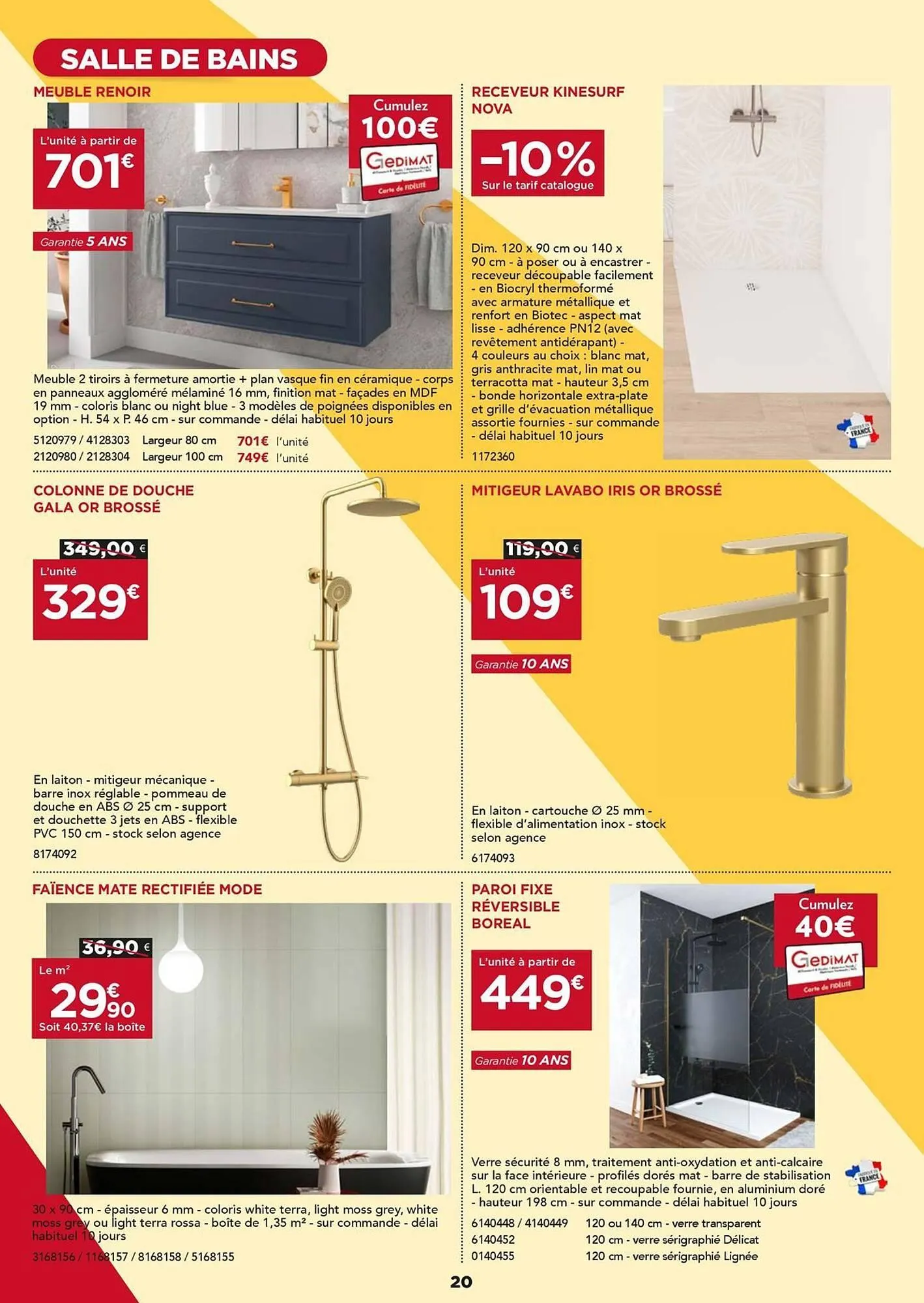 Catalogue Gedimat du 1 juillet au 20 août 2025 - Catalogue page 20