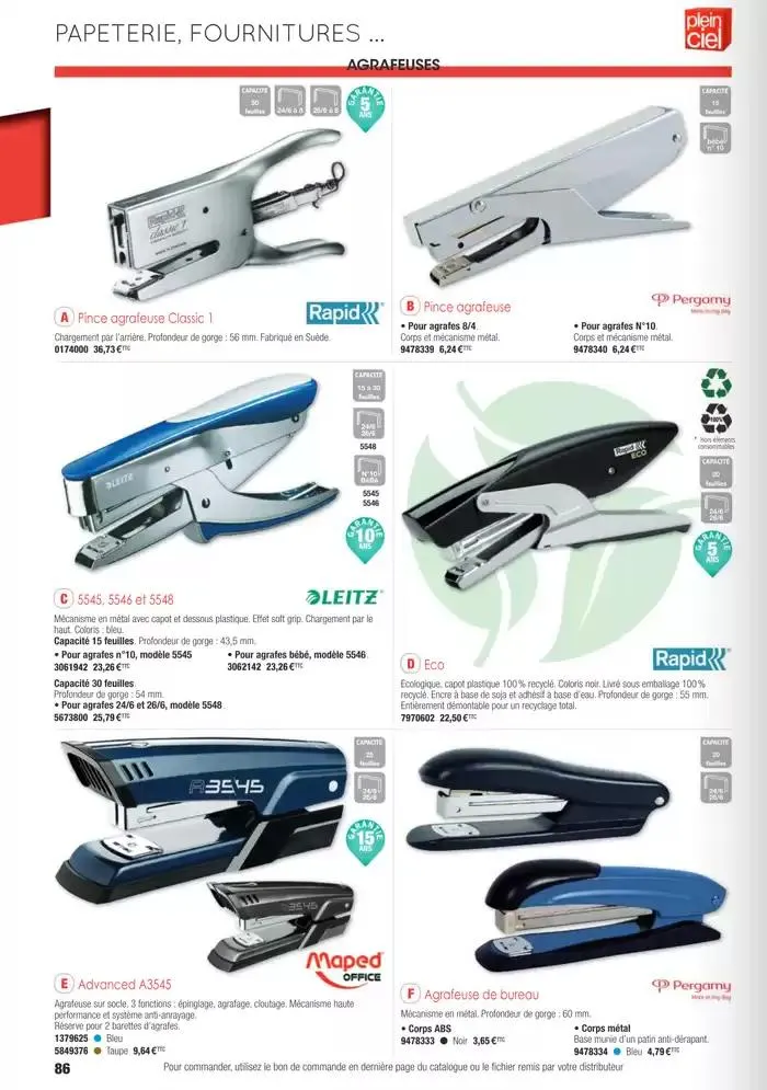 Écoles et loisirs 2025 du 1 janvier au 31 décembre 2025 - Catalogue page 86