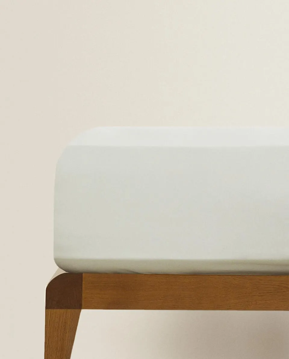 (200 THREAD COUNT) COTTON PERCALE FITTED SHEET