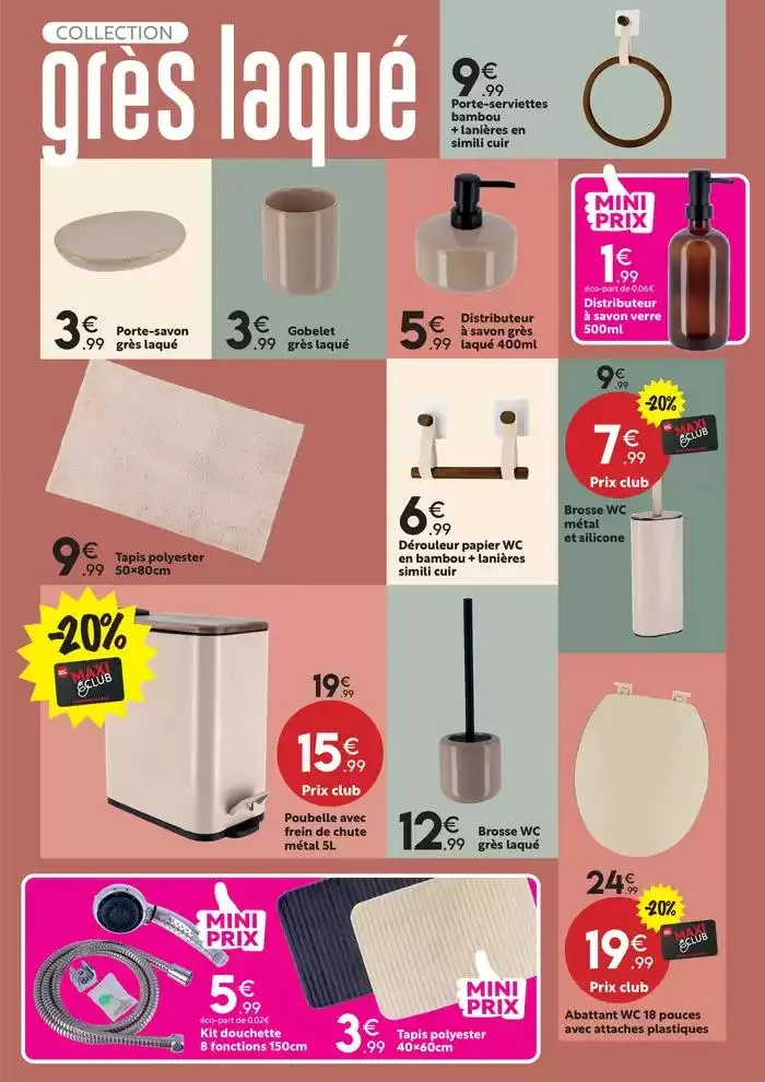 LINGE DE MAISON : DU STYLE à petits prix ! du 27 décembre au 26 janvier 2025 - Catalogue page 12