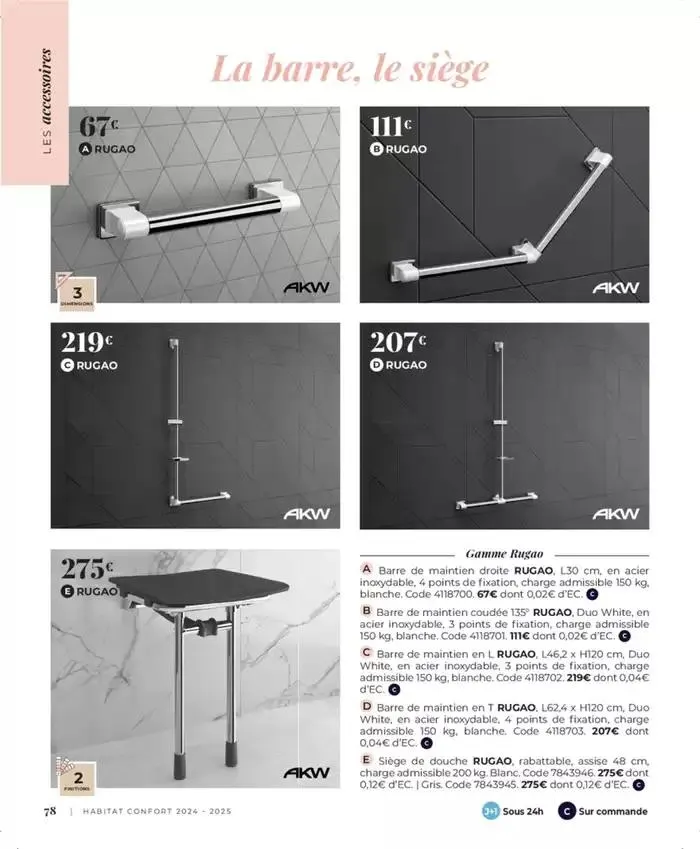 Cedeo Habitat confort du 1 octobre au 31 mai 2025 - Catalogue page 83