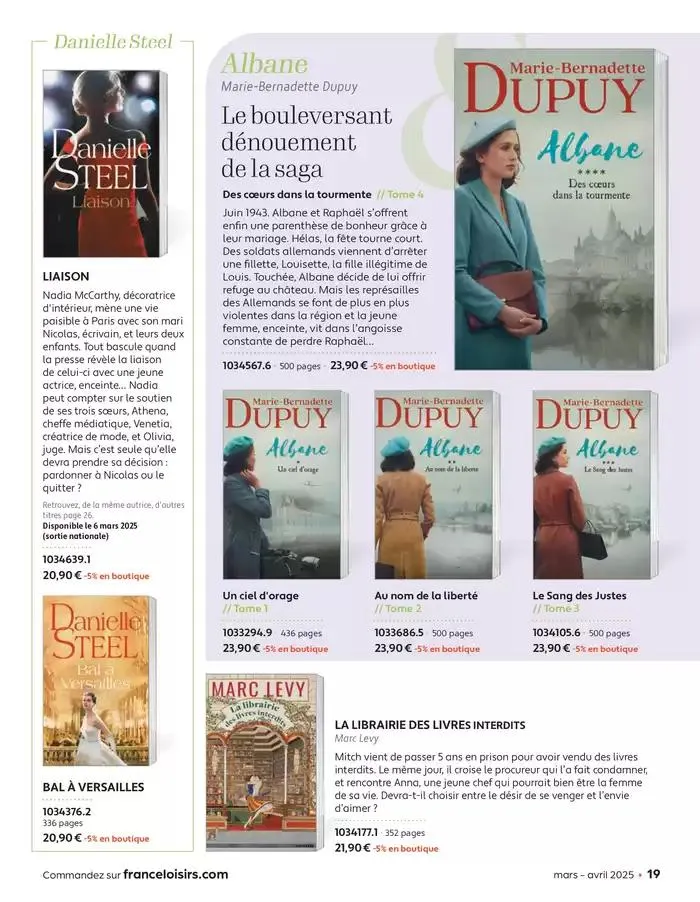 Mars - Avril 2025 du 4 mars au 30 avril 2025 - Catalogue page 19