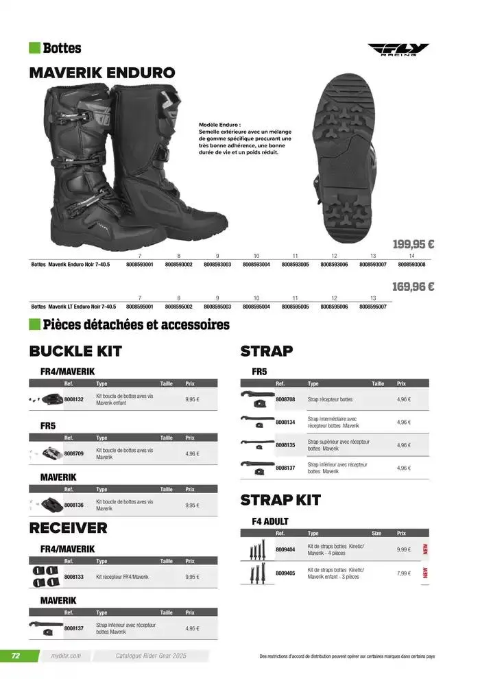 FLY RACING 2025 du 20 novembre au 31 août 2025 - Catalogue page 74