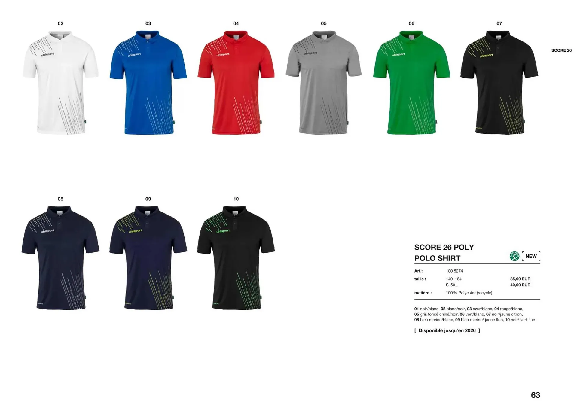 Catalogue Uhlsport du 1 mars au 31 décembre 2023 - Catalogue page 63