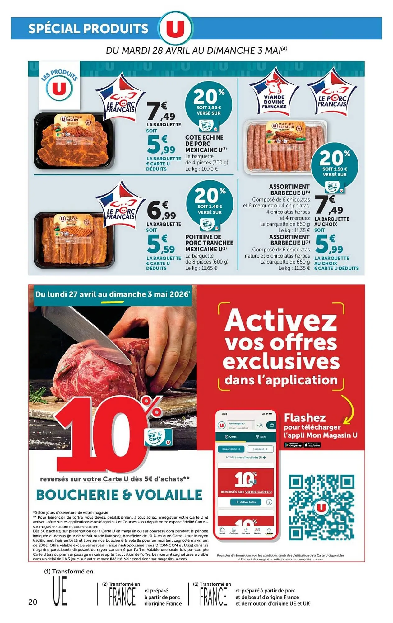 Catalogue U Express du 28 avril au 10 mai 2026 - Catalogue page 20