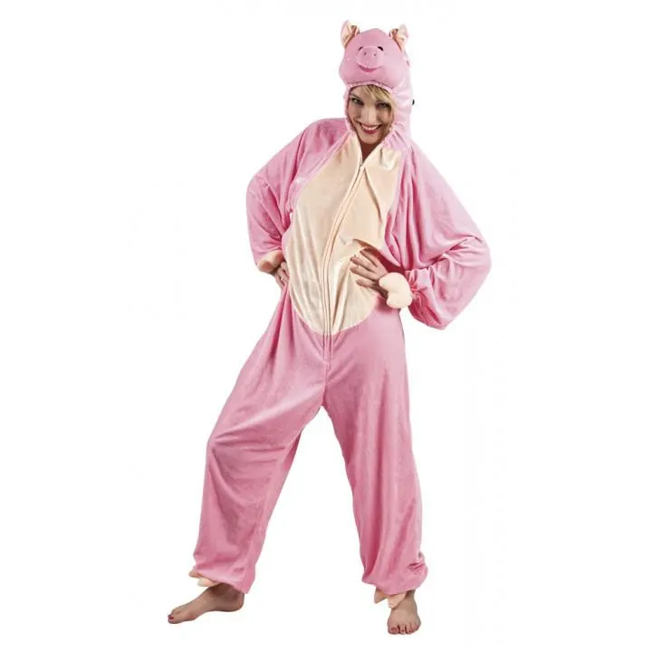 Déguisement Cochon peluche tailleM/L max 1,80 m