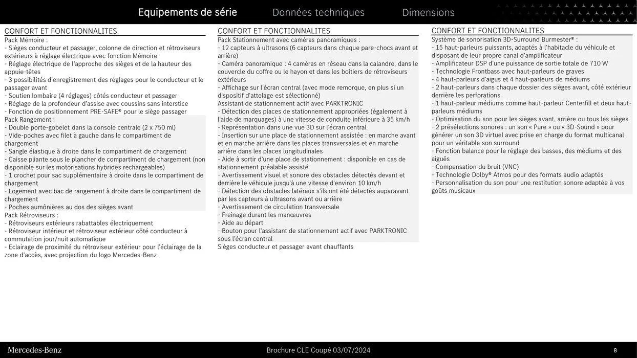 Nouveau CLE Coupé du 9 septembre au 31 août 2025 - Catalogue page 8