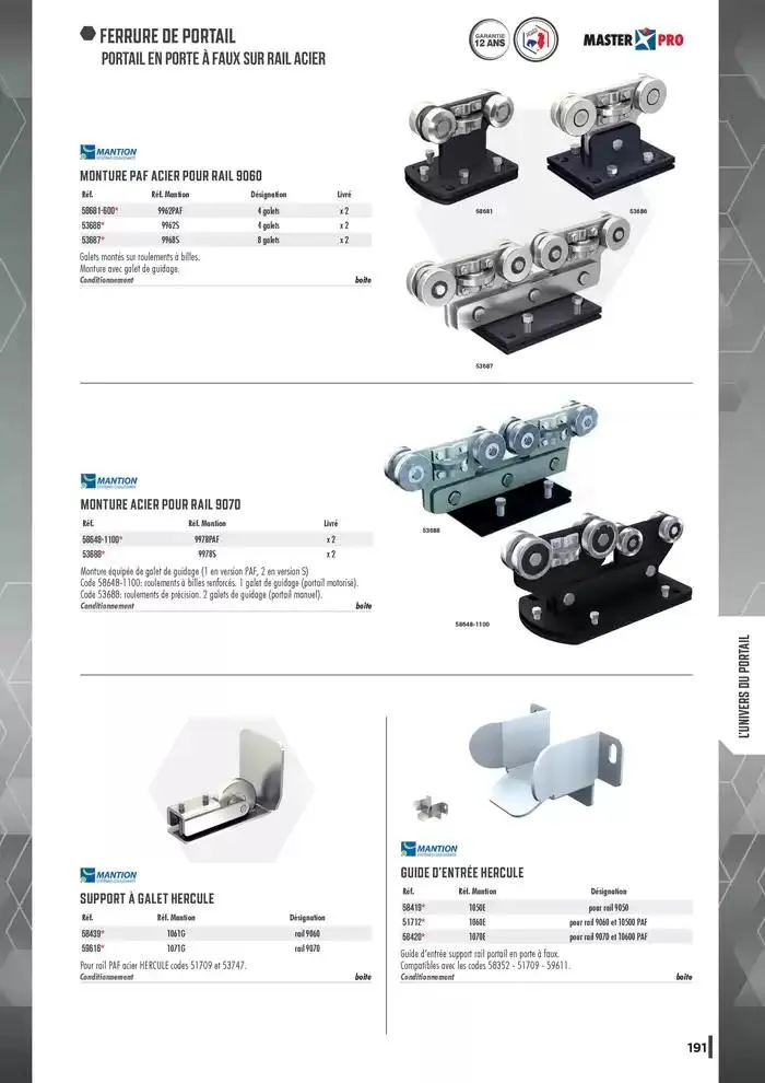 Guide Quincaillerie Serrurerie 2025 - 2026 du 1 avril au 1 avril 2026 - Catalogue page 193