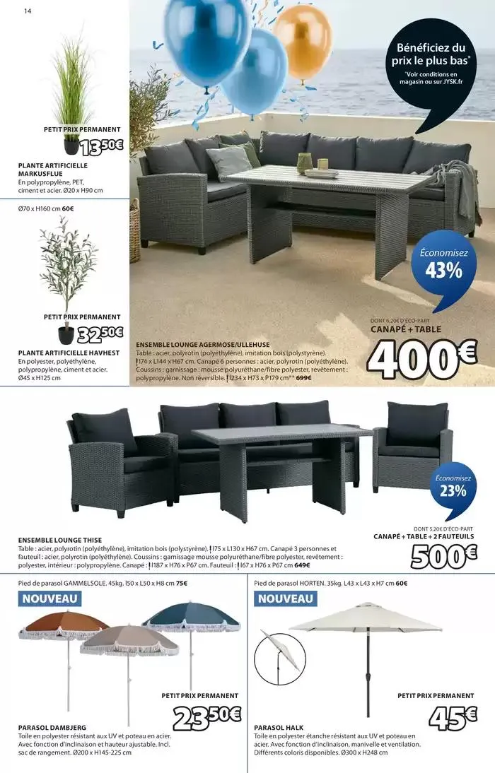 Offres exceptionnelles du 25 mars au 12 mai 2025 - Catalogue page 14