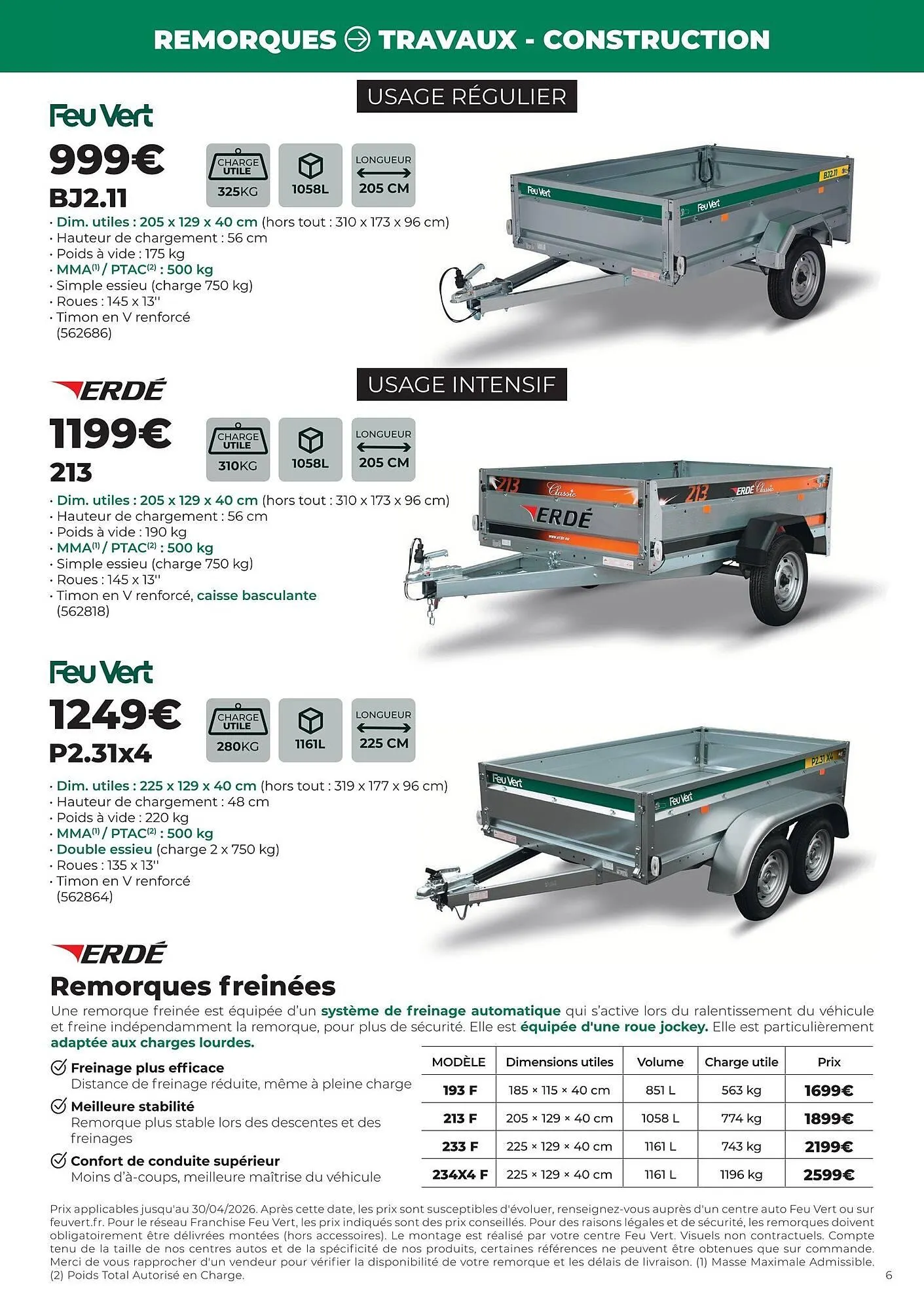 Catalogue Feu Vert du 13 avril au 31 décembre 2026 - Catalogue page 6