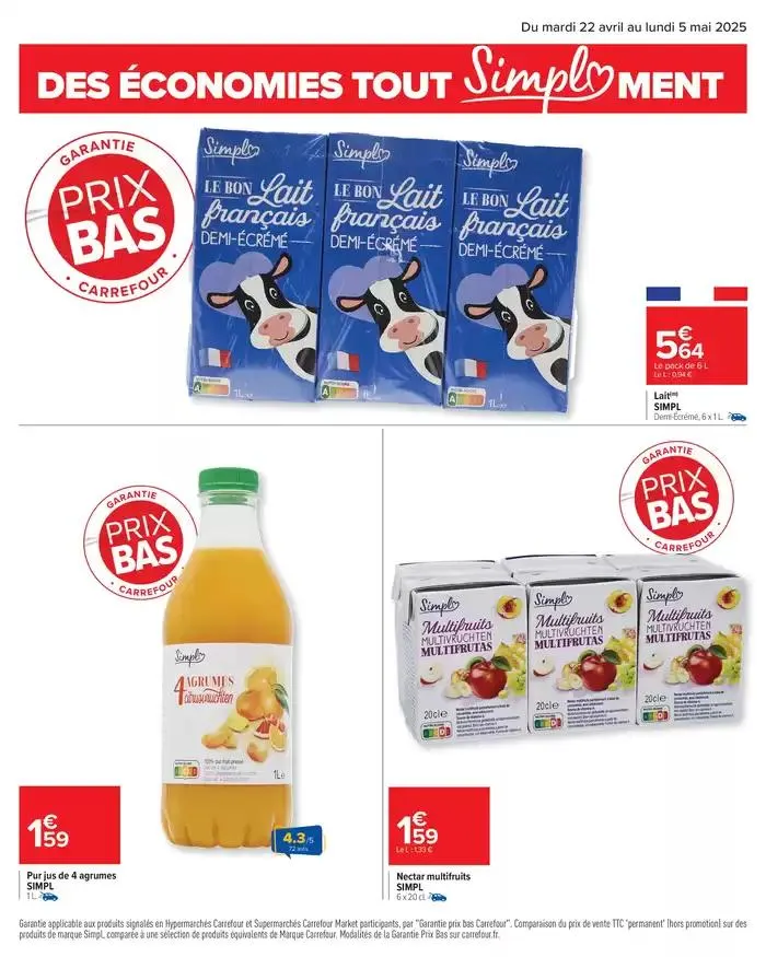 -50% SUR LE 2ÈME SUR TOUT JOKER du 22 avril au 5 mai 2025 - Catalogue page 39