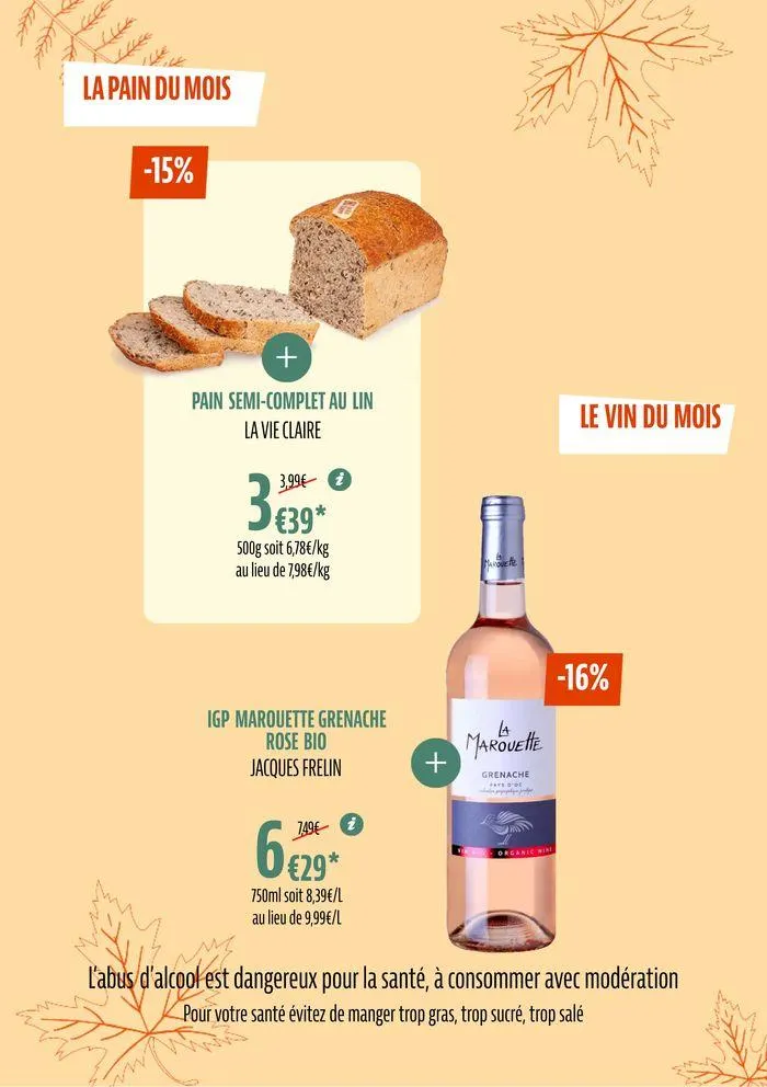 Tutes Nos Promos Bio Pour Un Ete Savoureux du 28 juin au 7 juillet 2024 - Catalogue page 48