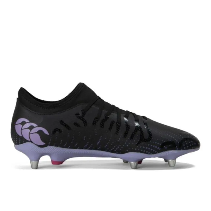 Chaussures Rugby Speed Infinite Team SG Crampons Hybrides Tout Terrain Noir/Violet – Canterbury