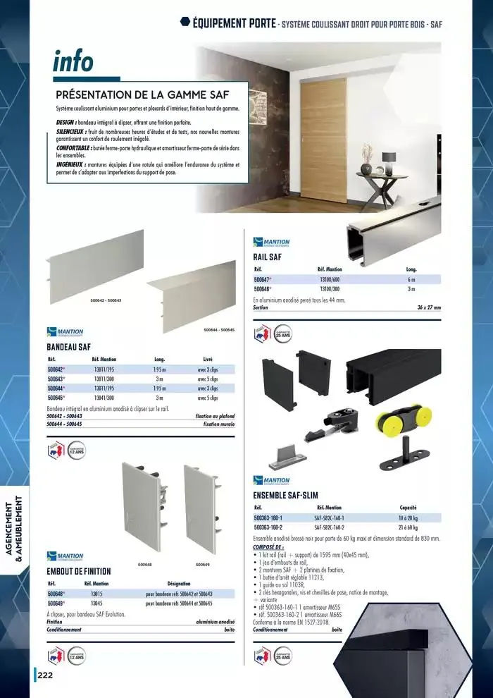Guide Quincaillerie Serrurerie 2025 - 2026 du 1 avril au 1 avril 2026 - Catalogue page 224