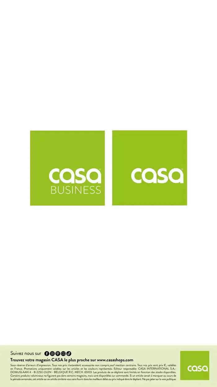 CASA BUSINESS du 3 janvier au 28 février 2025 - Catalogue page 117