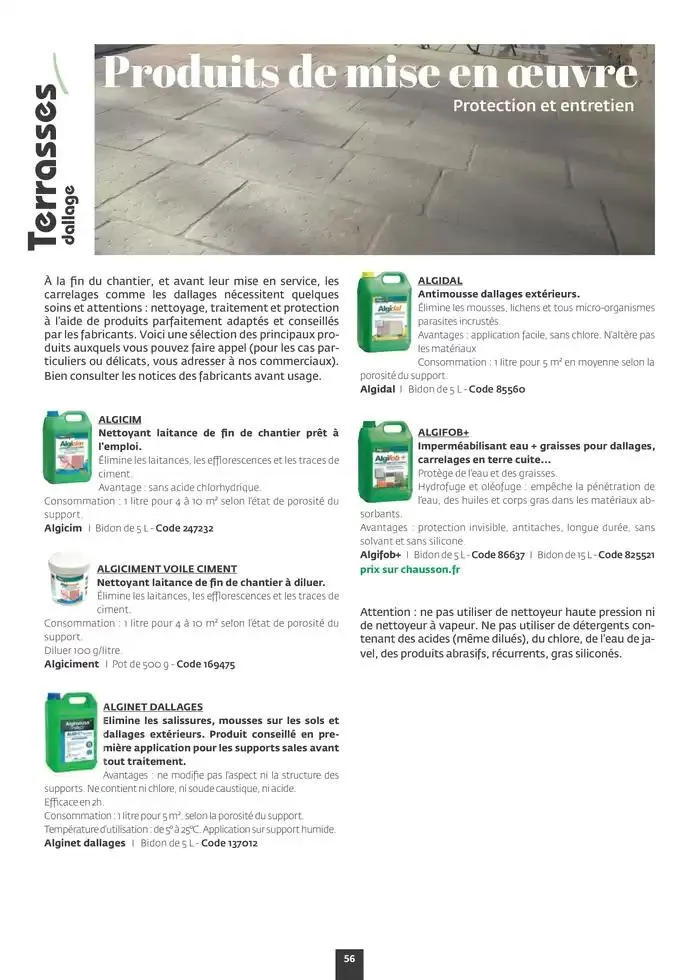 Aménagez votre extérieur SAISON 2025 du 1 janvier au 31 décembre 2025 - Catalogue page 58