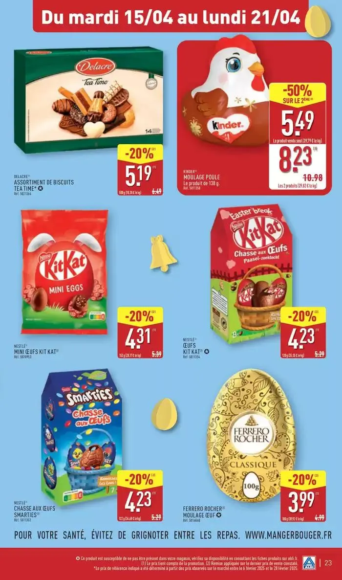 Arrivages de Pâques à prix discount du 15 avril au 21 avril 2025 - Catalogue page 26