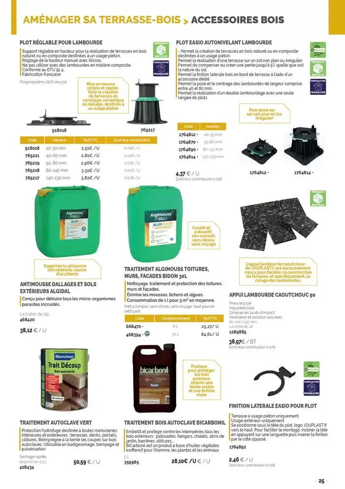 Aménagements Extérieurs 2025 du 26 mars au 31 décembre 2025 - Catalogue page 25