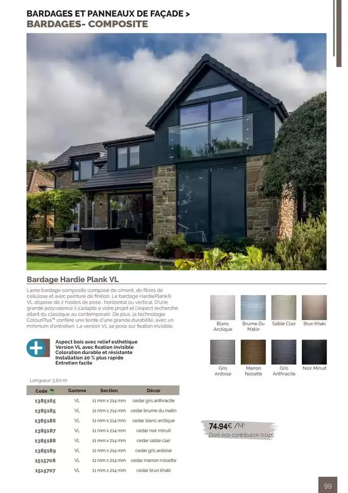 BOIS PANNEAUX 2025 2026 du 30 avril au 31 décembre 2026 - Catalogue page 99