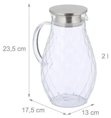 Carafe d'eau avec couvercle