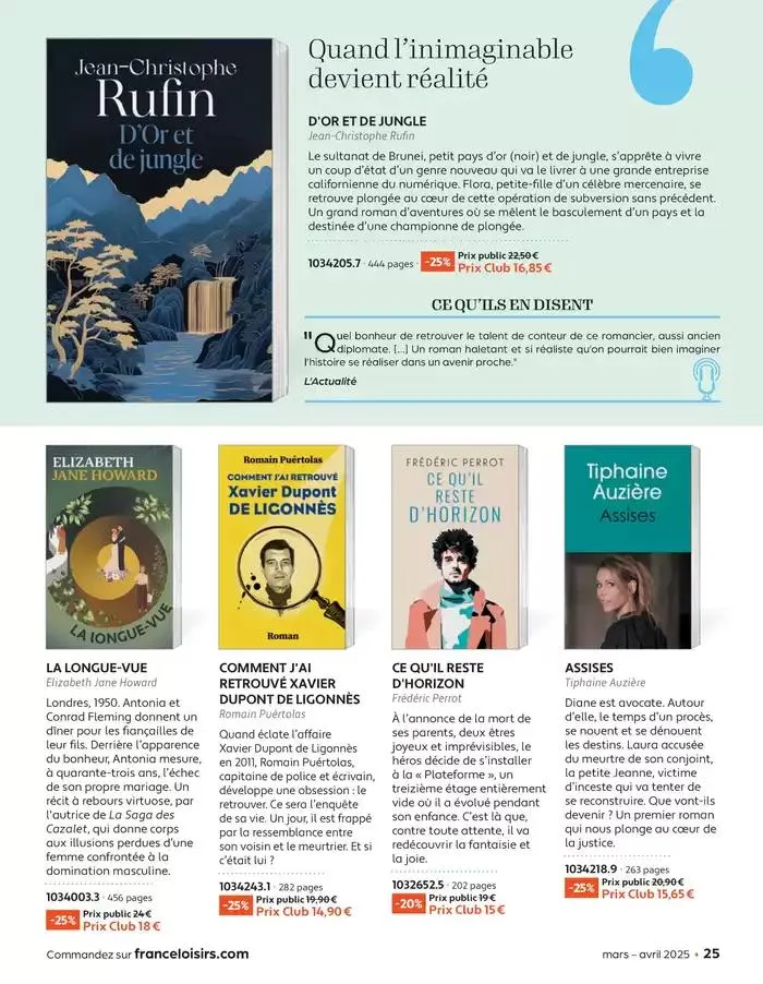 Mars - Avril 2025 du 4 mars au 30 avril 2025 - Catalogue page 25