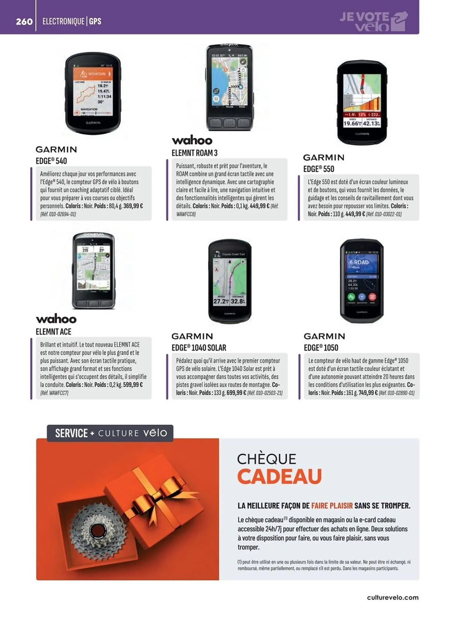 Catalogue Culture Vélo du 19 décembre au 31 décembre 2026 - Catalogue page 260