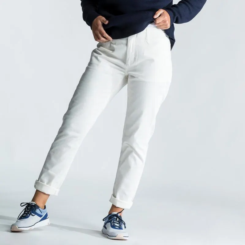 Pantalon de voile Femme Sailing 100 Blanc