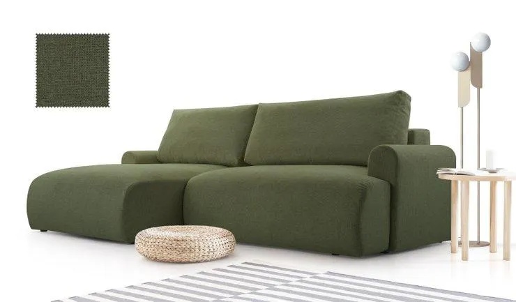 MIKO CANAPE ANGLE GAUCHE CONVERTIBLE ARAGON 39