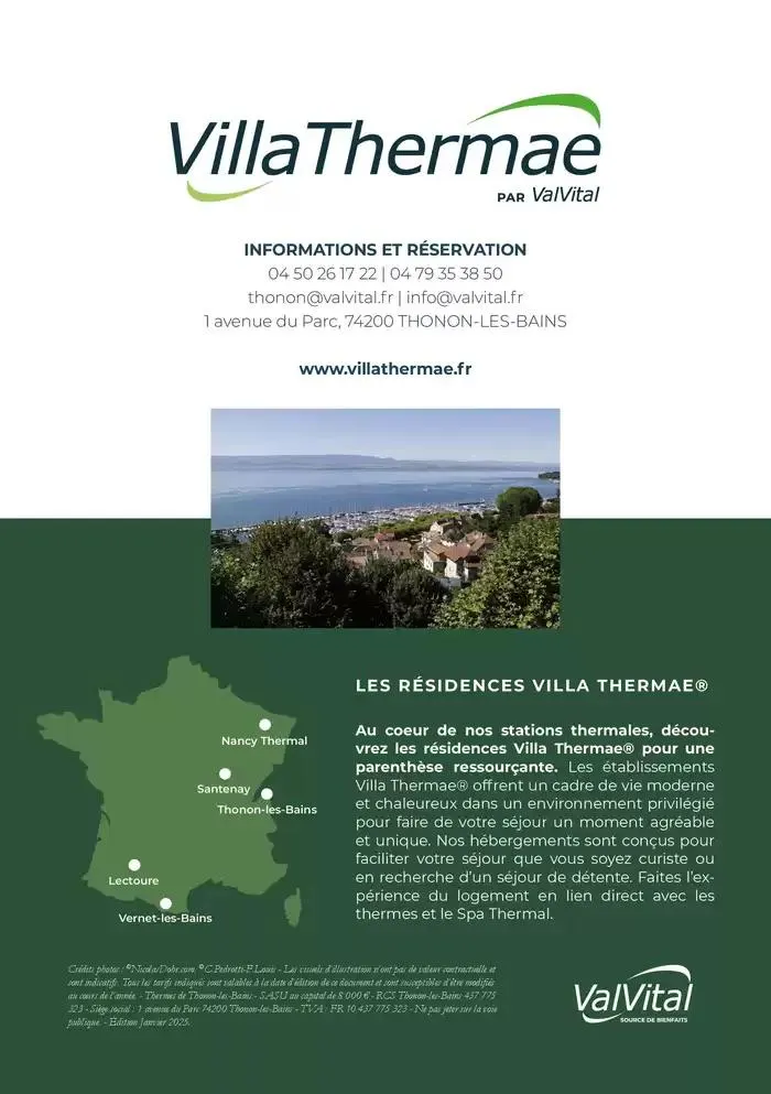 ValVital Brochure résidence 2025 du 7 mars au 31 décembre 2025 - Catalogue page 4