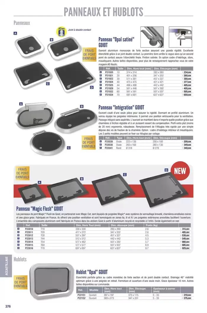 Catalogue Accastillage Diffusion 2025 du 1 janvier au 31 décembre 2025 - Catalogue page 378