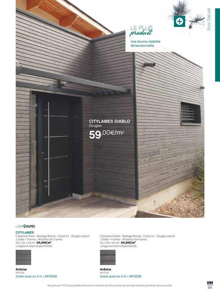 Extériéurs du 14 mars au 20 janvier 2026 - Catalogue page 251