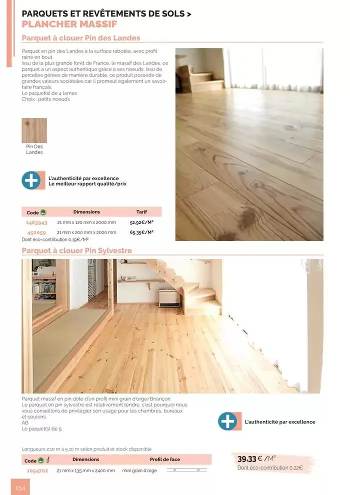BOIS PANNEAUX 2025 2026 du 30 avril au 31 décembre 2026 - Catalogue page 154