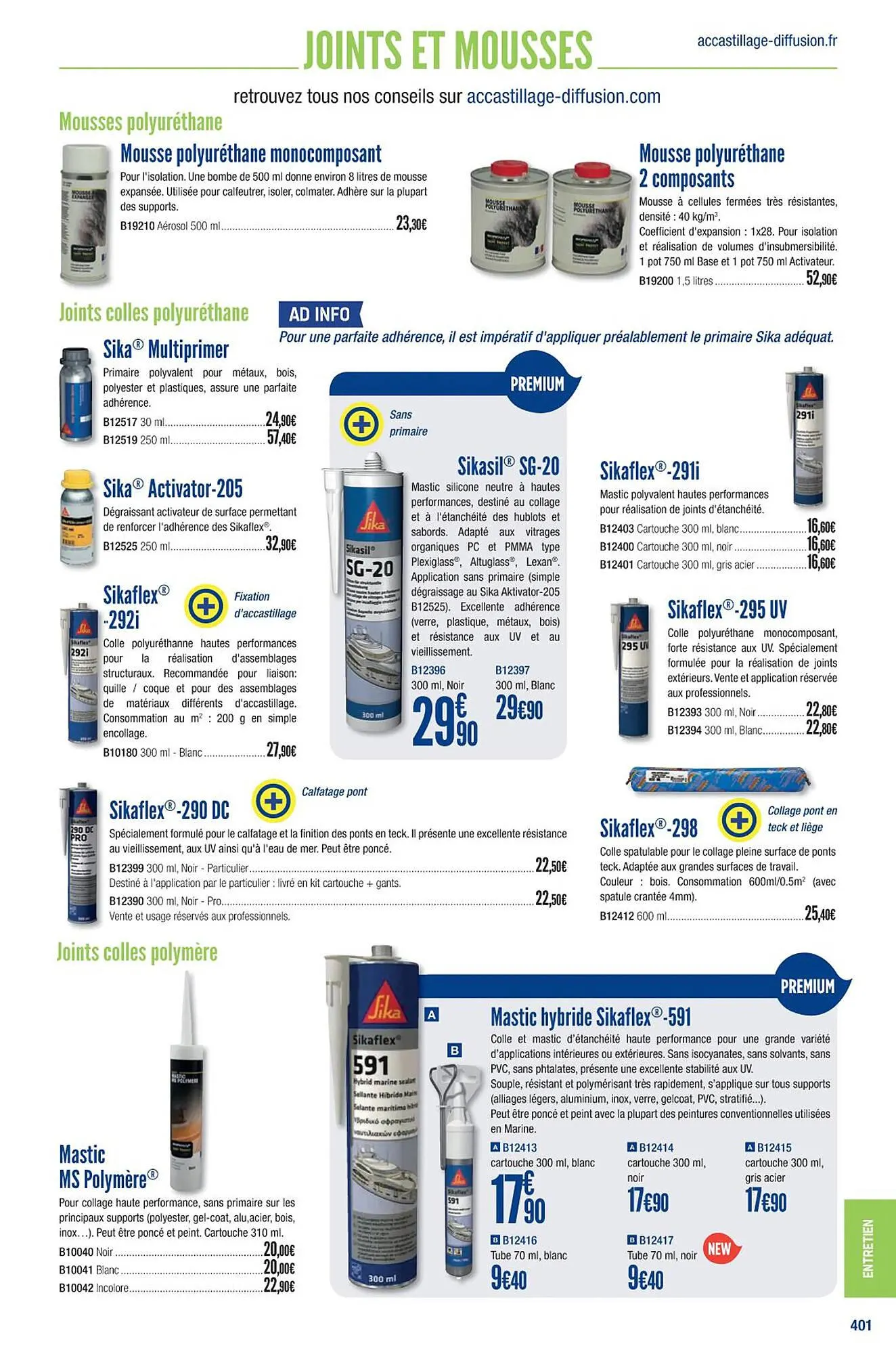 Catalogue Accastillage Diffusion du 1 mars au 31 décembre 2023 - Catalogue page 403