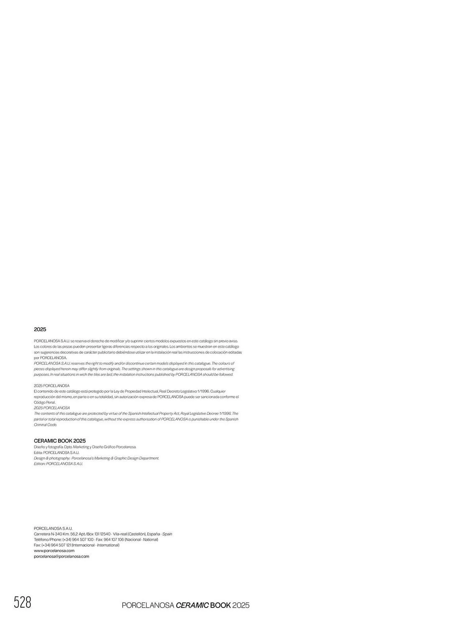 Catalogue Porcelanosa du 27 janvier au 31 décembre 2025 - Catalogue page 530